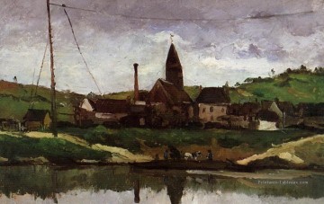  voir - Vue de Bonnieres Paul Cézanne Paysage